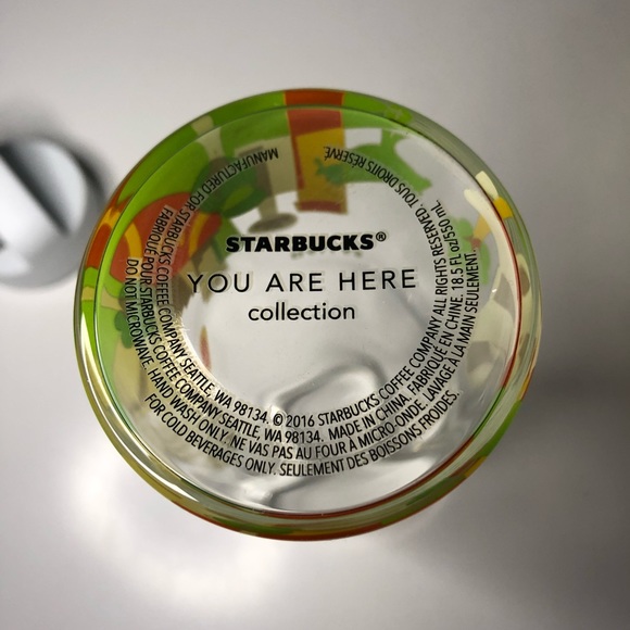 Starbucks Dallas You Are Here Glass Water Bottle - Picture 8 of 8
